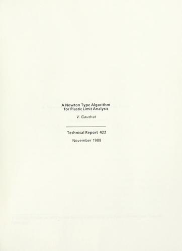 A Newton type algorithm for plastic limit analysis