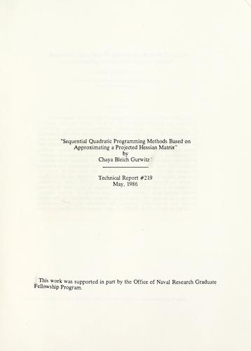 Sequential quadratic programming methods based on approximating a projected Hessian matrix