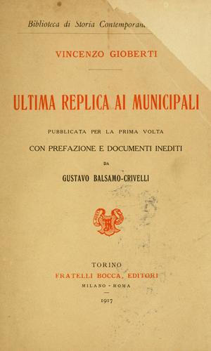 Ultima replica ai municipali