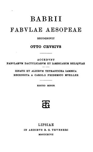 Fabulae Aesopeae