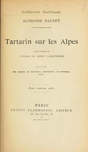 Tartarin sur les Alpes by Alphonse Daudet cover