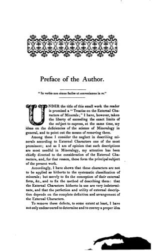 A Treatise on the External Characters of Minerals