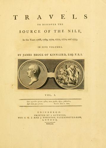 Travels to discover the source of the Nile