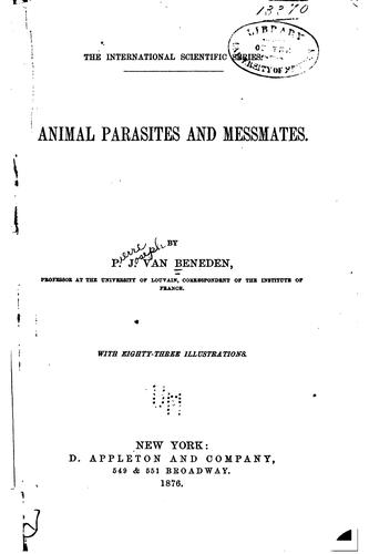 Animal parasites and messmates