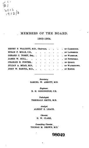 Annual report of the State Board of Health of Massachusetts. 1890