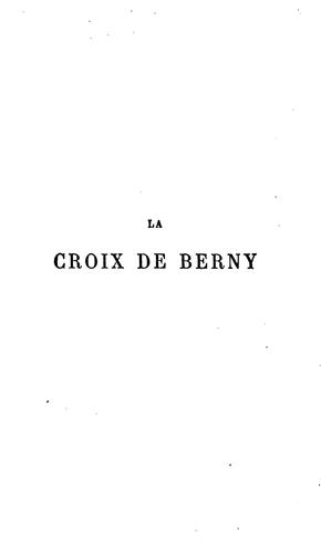La croix de Berny, roman steeple-chase by Delphine de Girardin cover