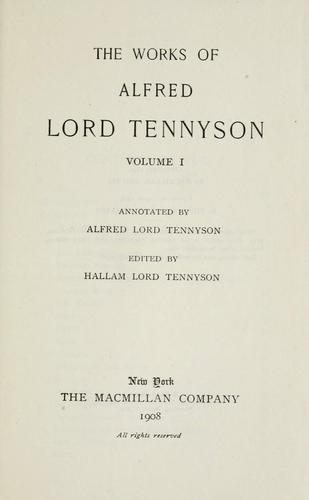 The works of Alfred Lord Tennyson