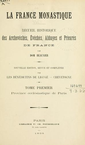 Archives de la France monastique by  cover