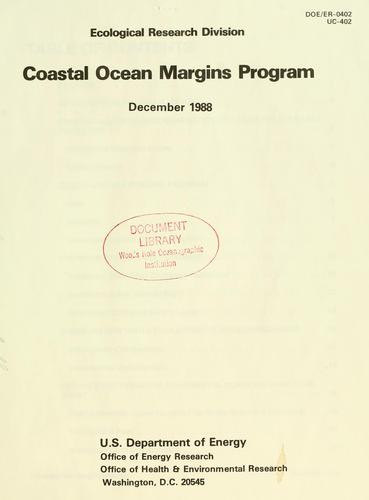 Coastal Ocean Margins Program