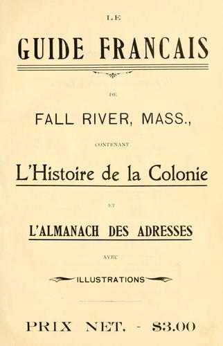 Le Guide français de Fall River, Mass by  cover