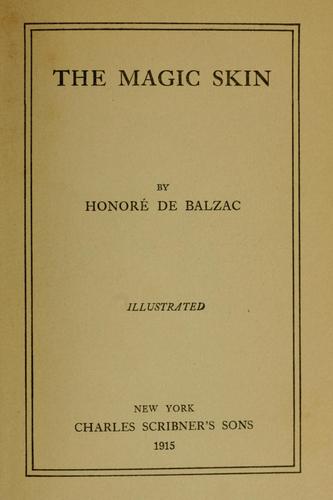 The Magic Skin by Honoré de Balzac cover