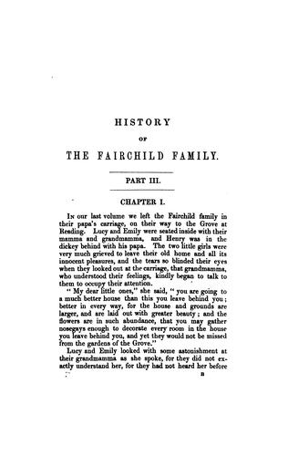 The history of the Fairchid family, or the child's manual