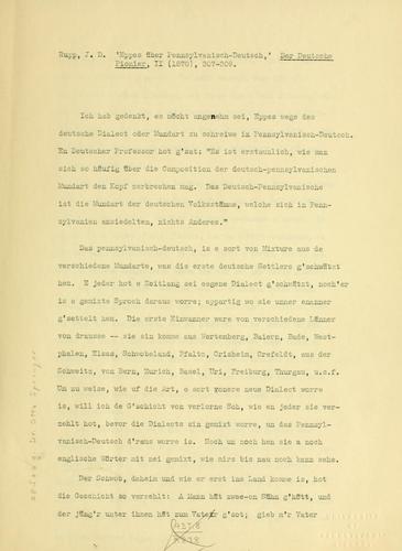 Eppes über Pennsylvanisch-Deutsch by J. D. Rupp cover