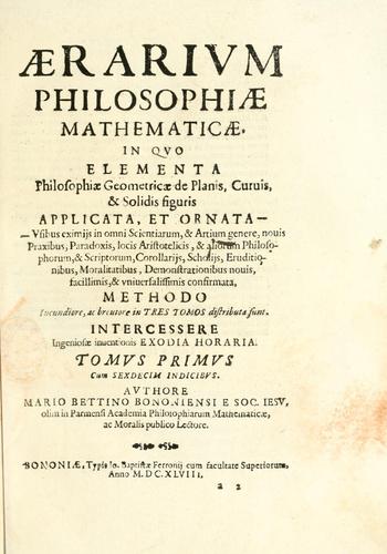 Aerarium philosophiae mathematicae