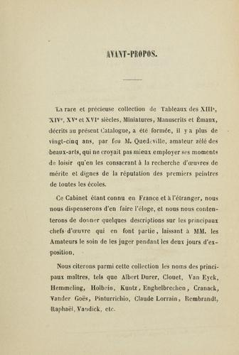 Tableaux italiens, flamands, allemands et français, des XIIIe, XIVe, XVe et XVIe siècles by Me. Malard, Paris. cover