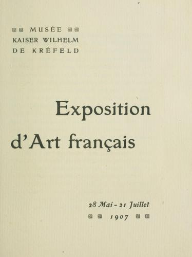 Exposition d'art français by  cover