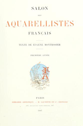 Salon des aquarellistes francais by  cover