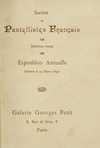 Société de pastellistes français, huitième année by  cover