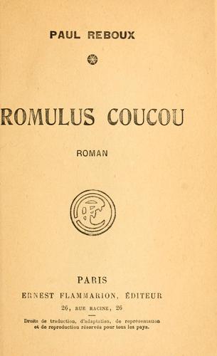 Romulus Coucou by Reboux, Paul cover