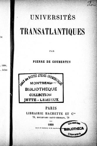 Universités transatlantiques