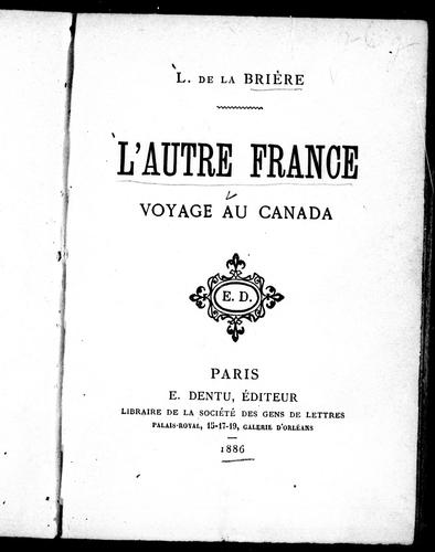 L' autre France by L. La Brière cover