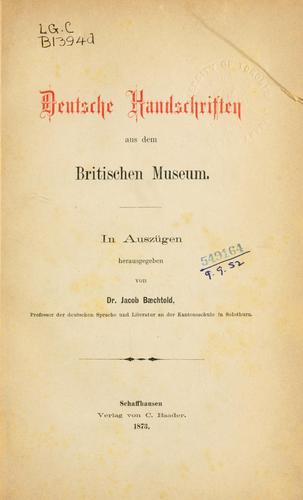 Deutsche Gedichte des Mittelalters by Friedrich Heinrich von der Hagen cover