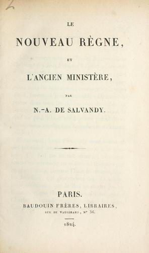 Le ministère et la France by Salvandy, Narcisse Archille comte de cover