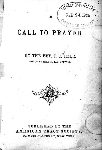 A call to prayer