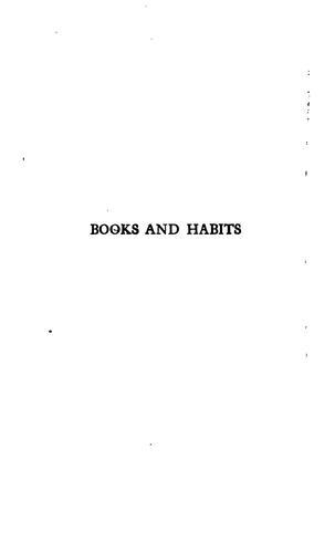 Books and habits