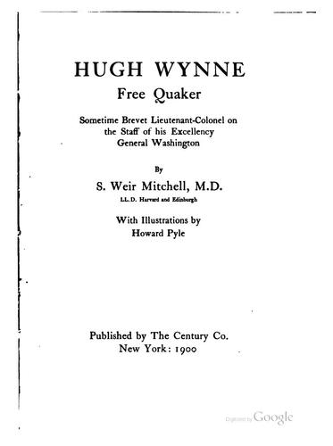 Hugh Wynne, free Quaker