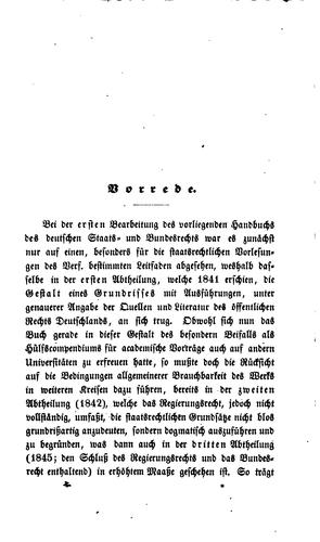 Deutsches Staats- und Bundesrecht by Heinrich Albert Zachariä cover