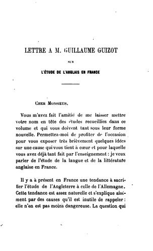 Litterature Anglaise