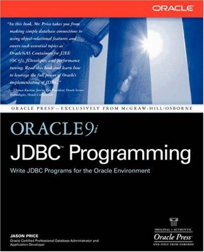 Oracle9i JDBC programming