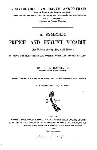 Vocabulaire symbolique anglo-français. A symbolic French and English vocabulary