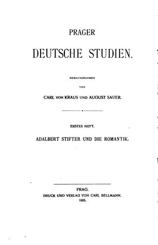 Prager deutsche Studien by [name missing] cover