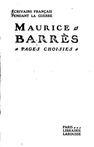 Ecrivains franc̨ais pendant la guerre ... by [name missing] cover