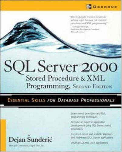 SQL Server 2000 stored procedure & XML programming