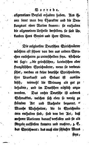 Deutsche Sprichwörter: Mit Erläuterungen by Johann Christian Siebenkees cover