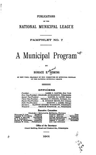 A Municipal Program
