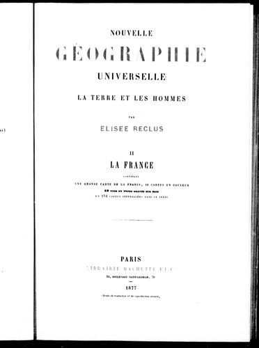 Nouvelle géographie universelle