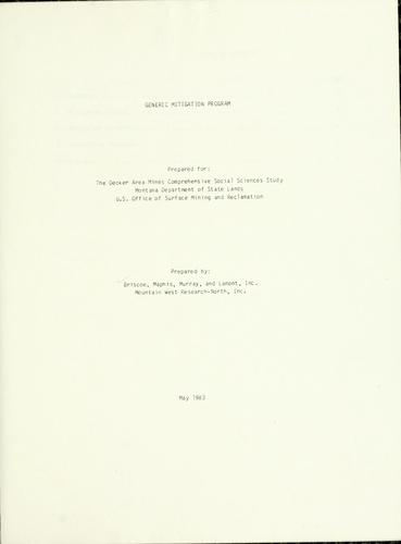 Generic mitigation program
