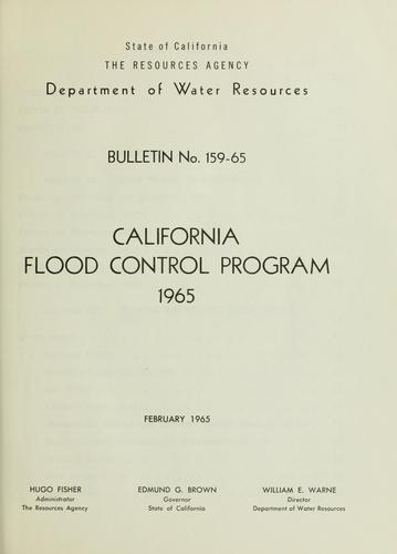 California flood control program 1965