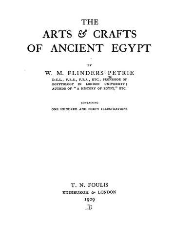 The Arts & Crafts of Ancient Egypt