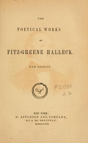 The poetical works of Fitz-Greene Halleck