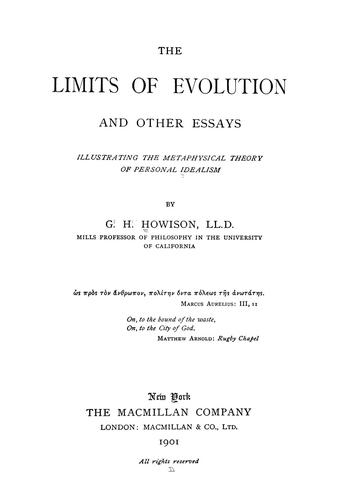 The limits of evolution