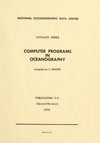 Computer programs in oceanography