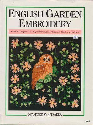 English garden embroidery by Stafford Whiteaker cover