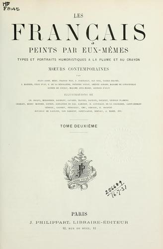 Les français peints par eux-mêmes, types et portraits humoristiques à la plume et au crayon by  cover