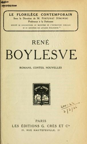 Romans, contes, nouvelles