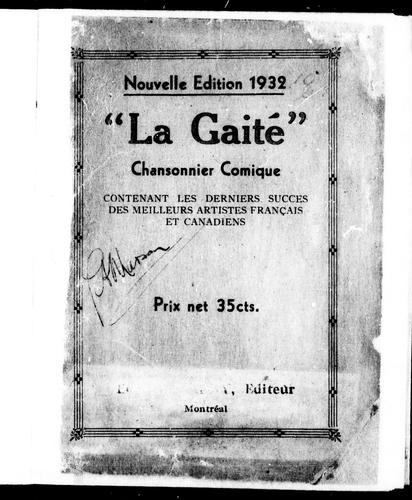 "La Gaiété" by  cover